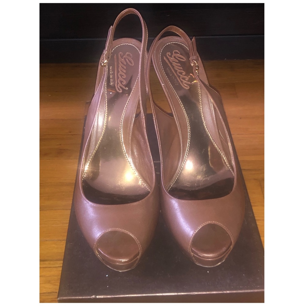 💫GUCCI💫 Slingback Platform Sandals EU 41/US 11